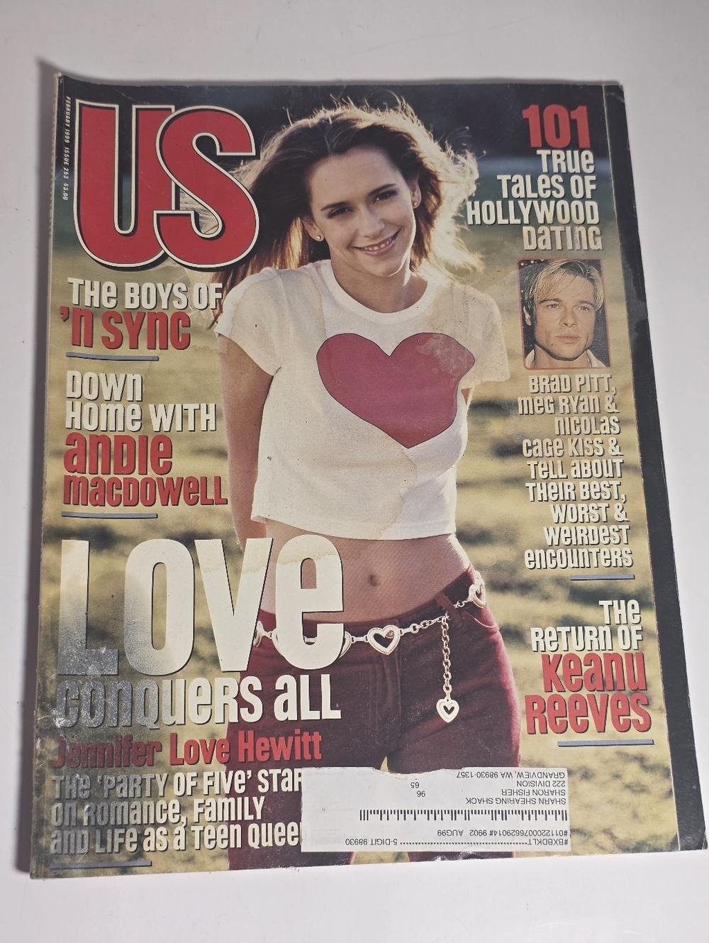US Weekly February 1999 Jennifer Love Hewitt Brad Pitt Keanu Reeves 'N Sync Rare